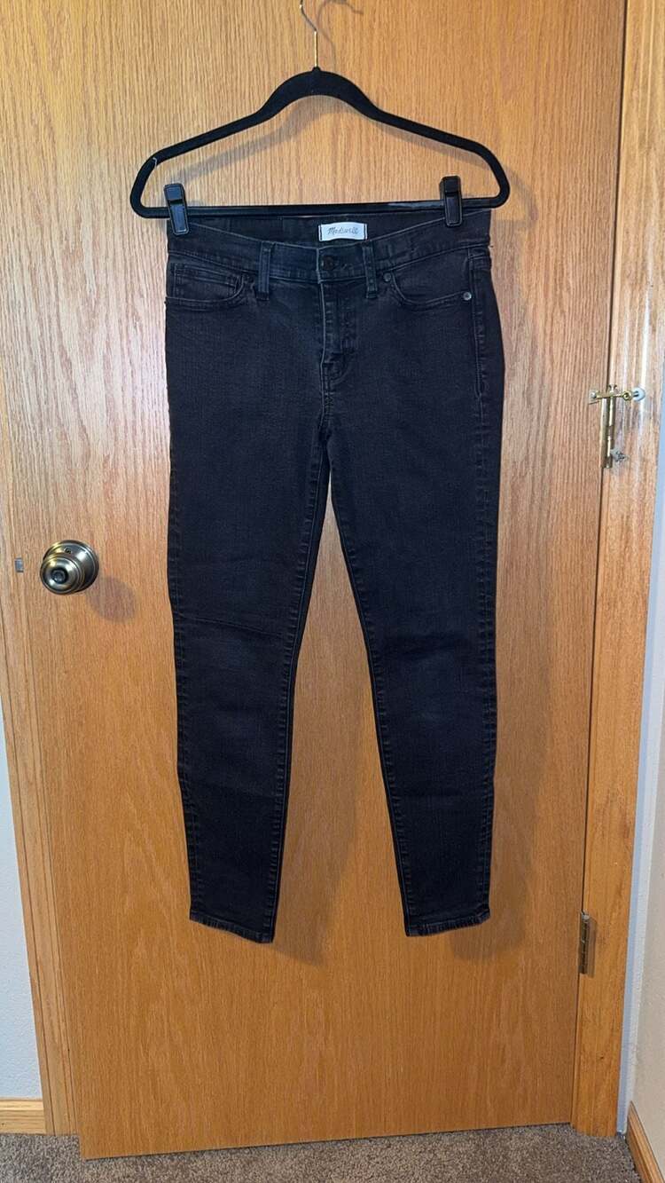 Madewell Skinny Skinny Jeans in Black Size 28